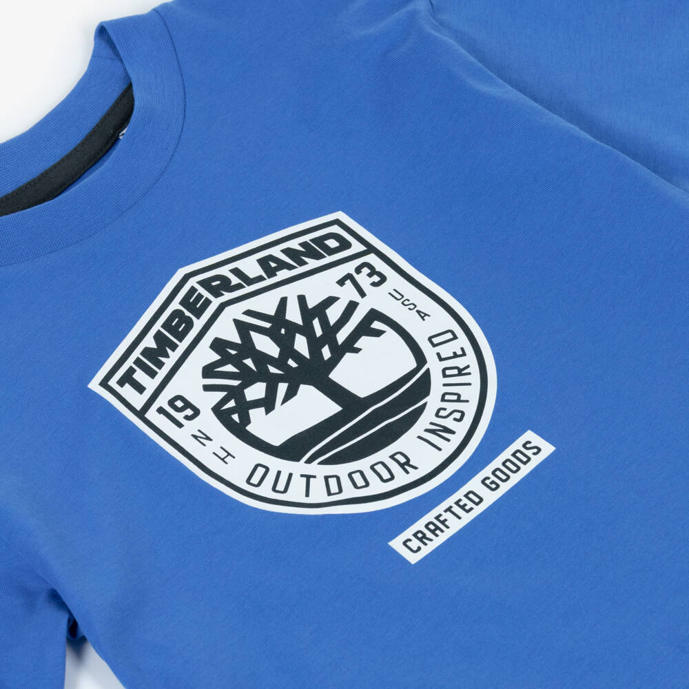 Timberland-Blue Logo Tshirt | Childrensalon Outlet