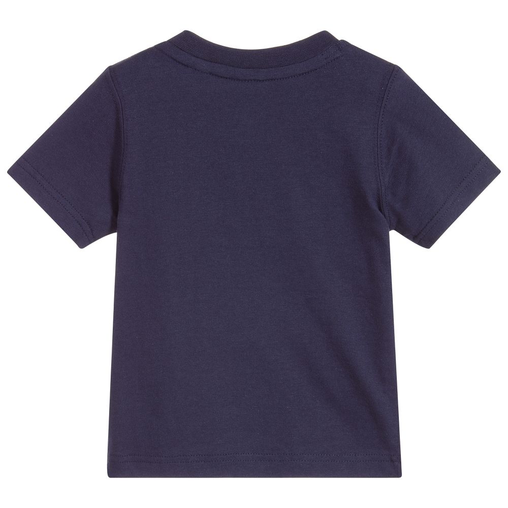 Timberland-Blue Organic Cotton T-Shirt | Childrensalon Outlet