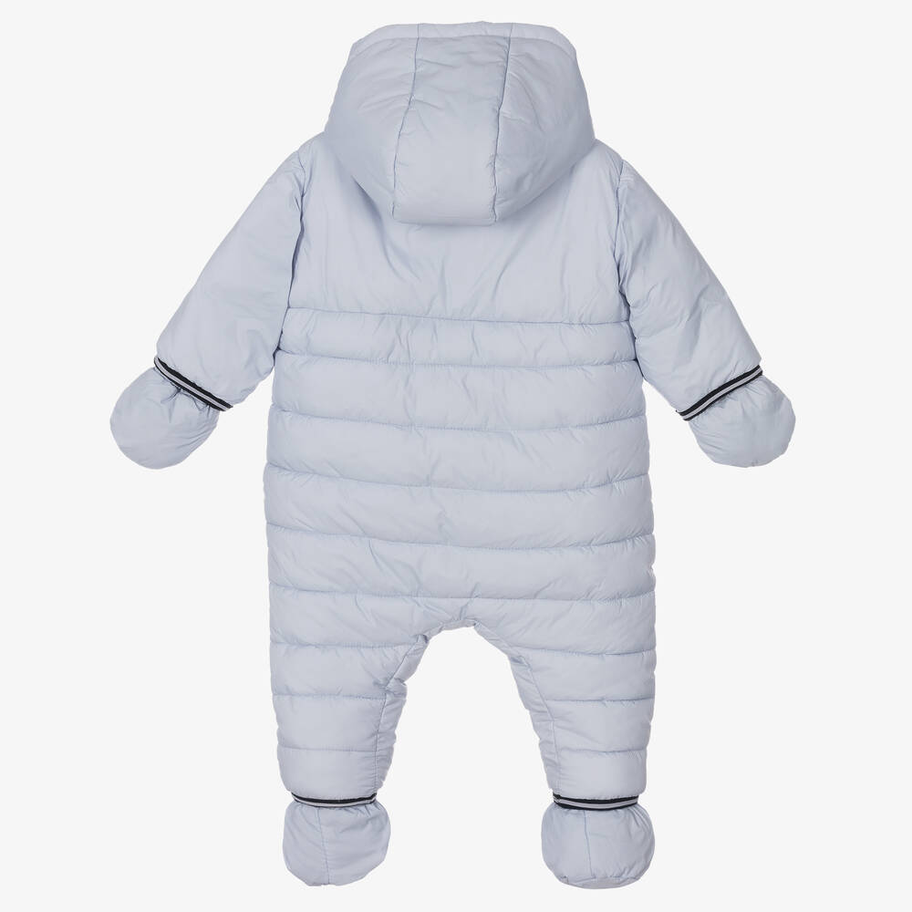 Timberland-أوفرول شتوي مبطن لون أزرق فاتح للمواليد | Childrensalon Outlet