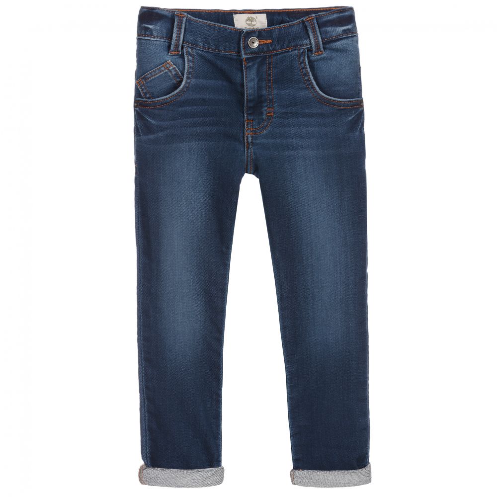 Timberland - Blue Slim Fit Jersey Jeans | Childrensalon