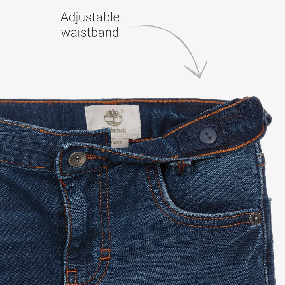 Timberland-Blue Slim Fit Jersey Jeans | Childrensalon Outlet