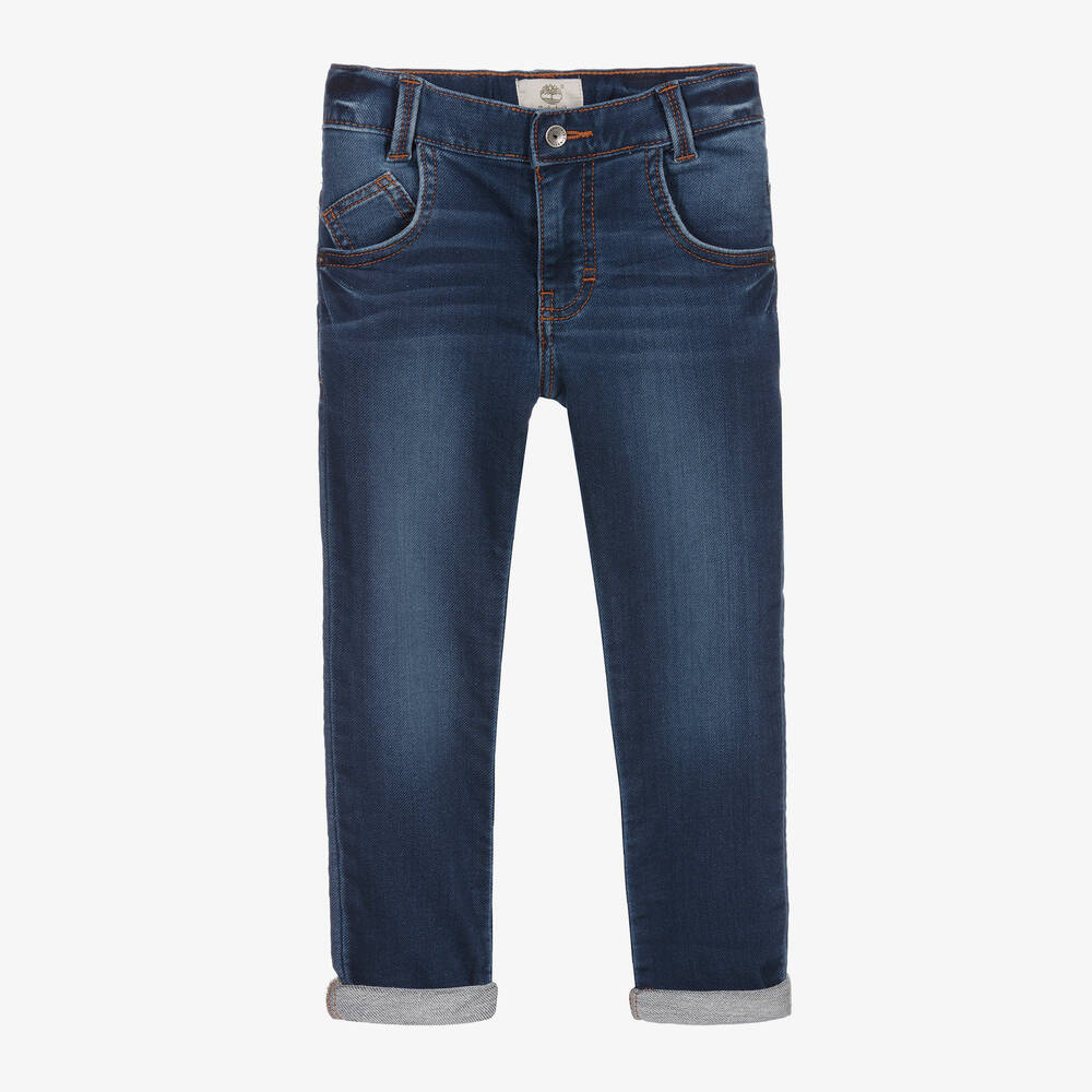 Timberland - Blue Slim Fit Jersey Jeans | Childrensalon