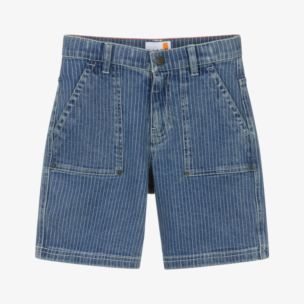 Timberland-Джинсовые шорты в синюю полоску для мальчиков | Childrensalon Outlet