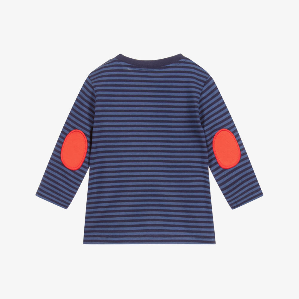 Timberland-Blue Striped Cotton Baby Top | Childrensalon Outlet