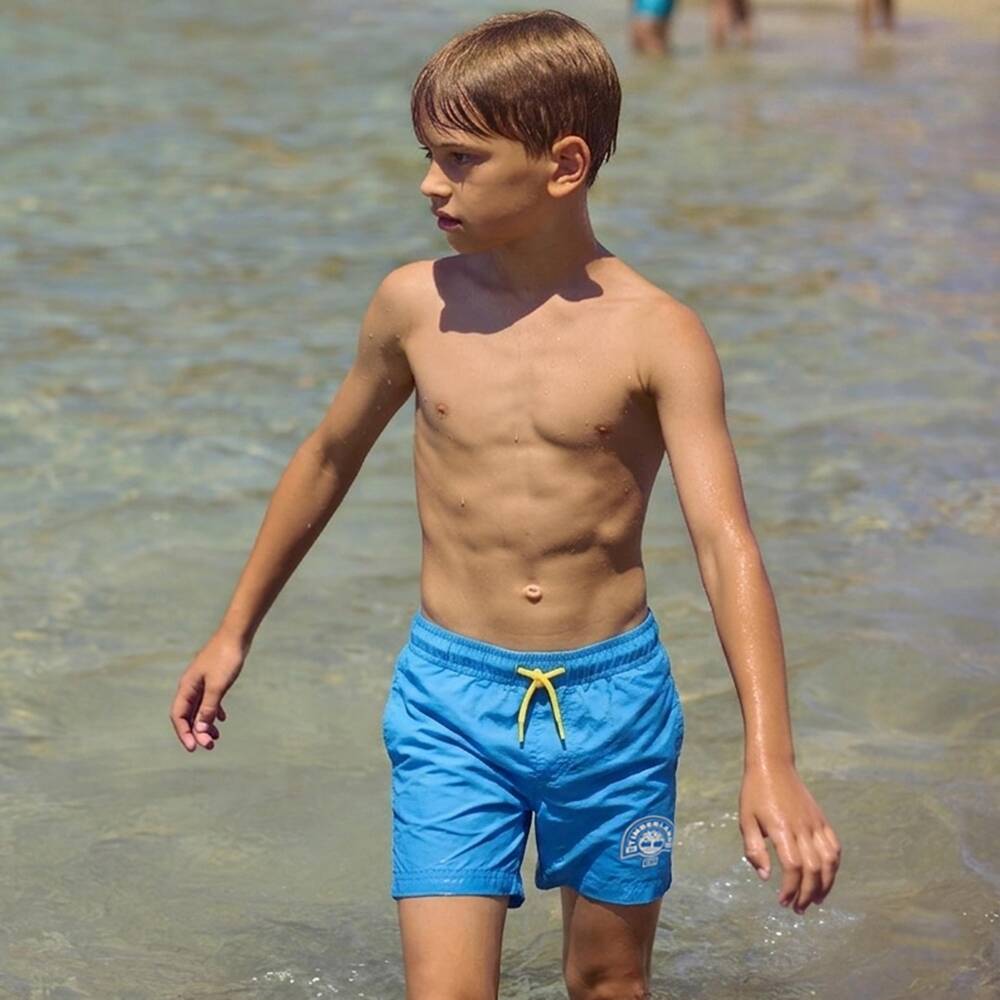 Timberland-Blue Swim Short | Childrensalon Outlet