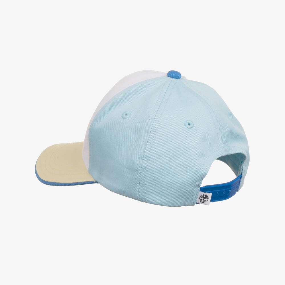 Timberland-Blue Twill Panelled Cap | Childrensalon Outlet