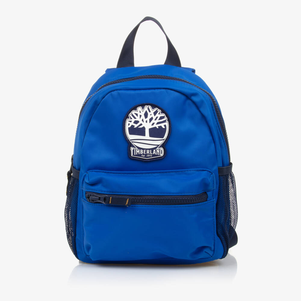 Timberland-حقيبة ظهر قماشية زرقاء بشعار للأولاد | Childrensalon Outlet