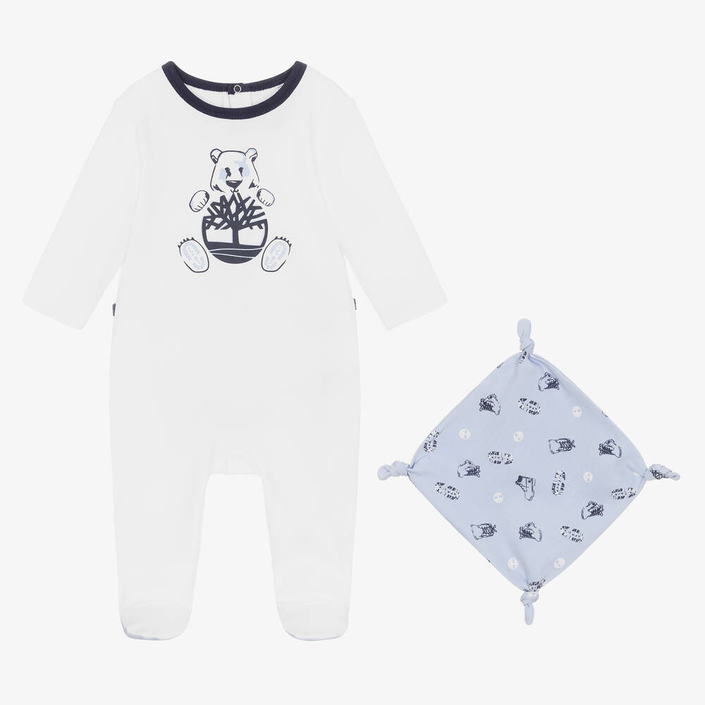 Timberland - Boys Babygrow & Doudou Set | Childrensalon