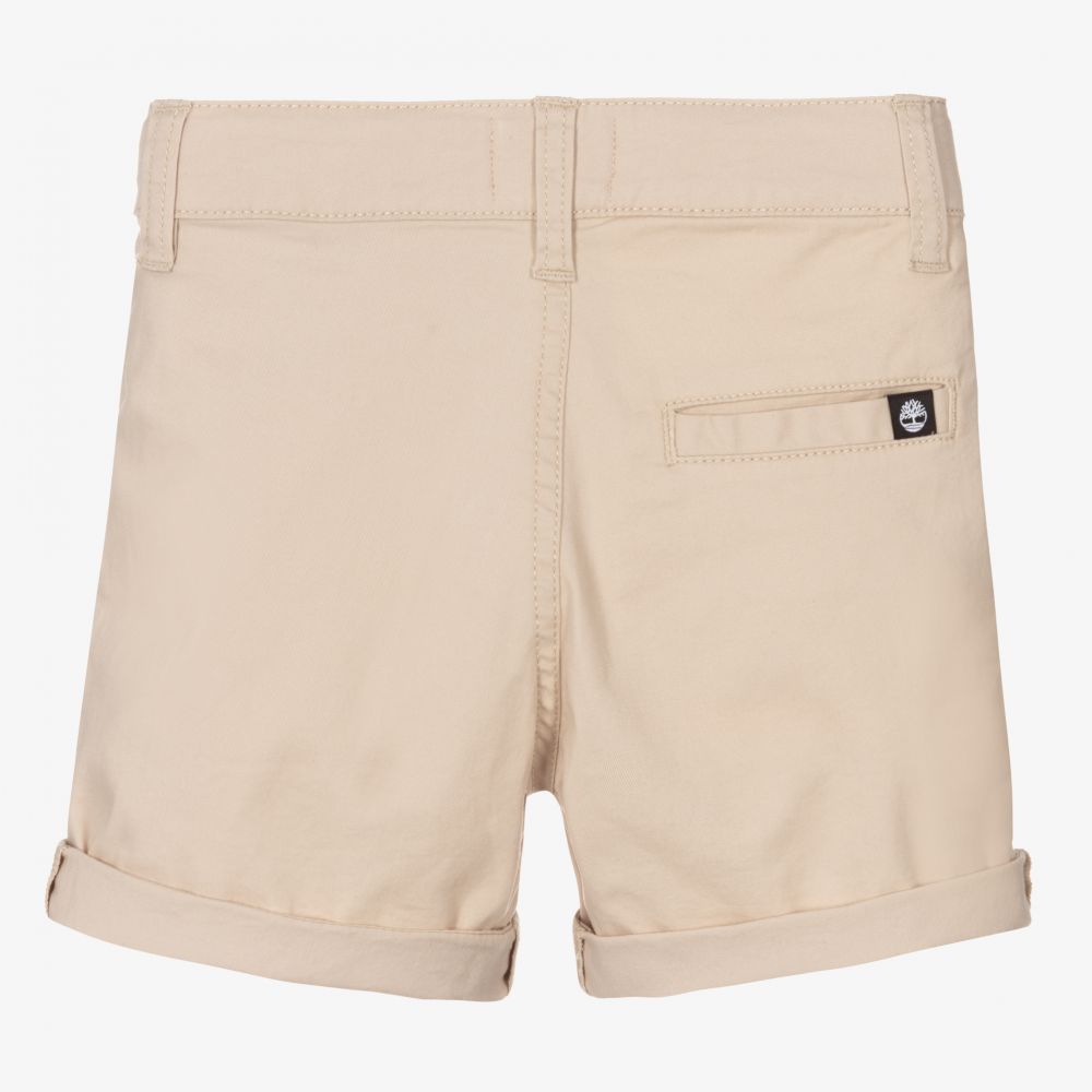 Timberland-Boys Beige Chino Shorts | Childrensalon Outlet
