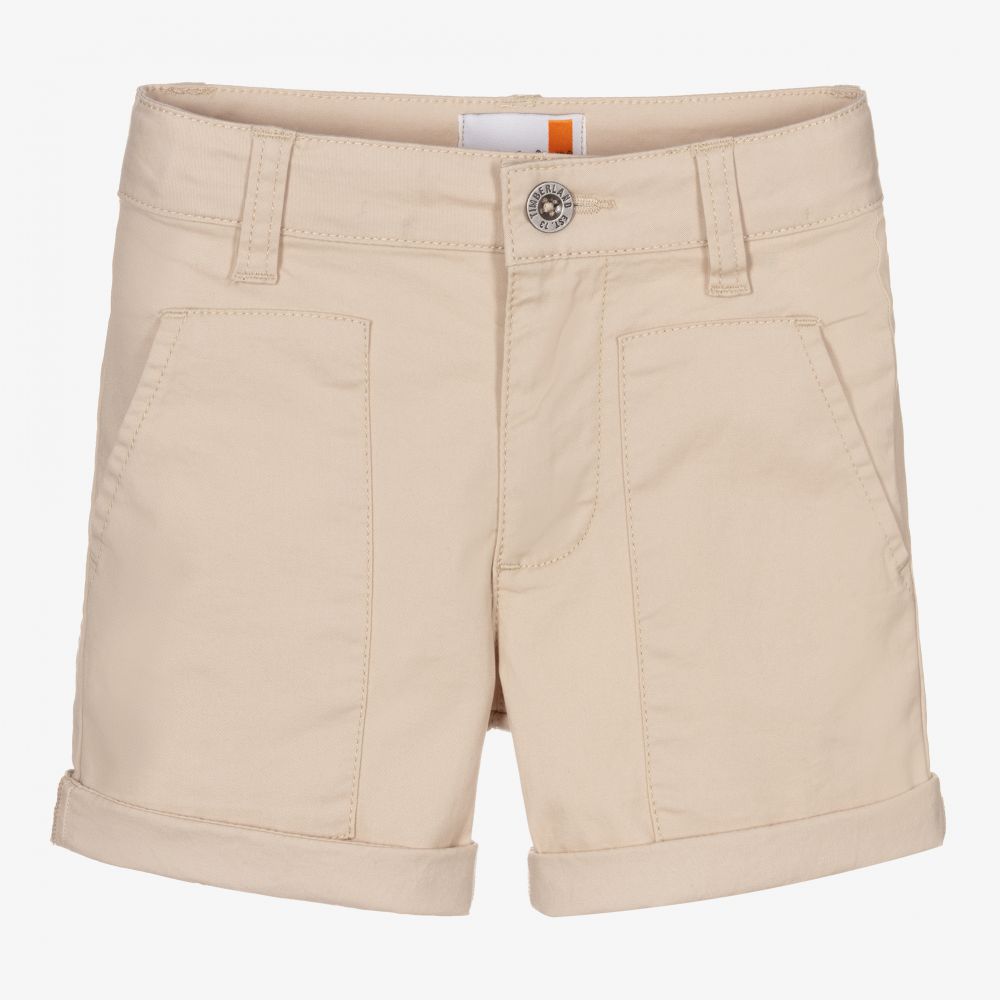 Timberland-Бежевые шорты чинос для мальчиков | Childrensalon Outlet
