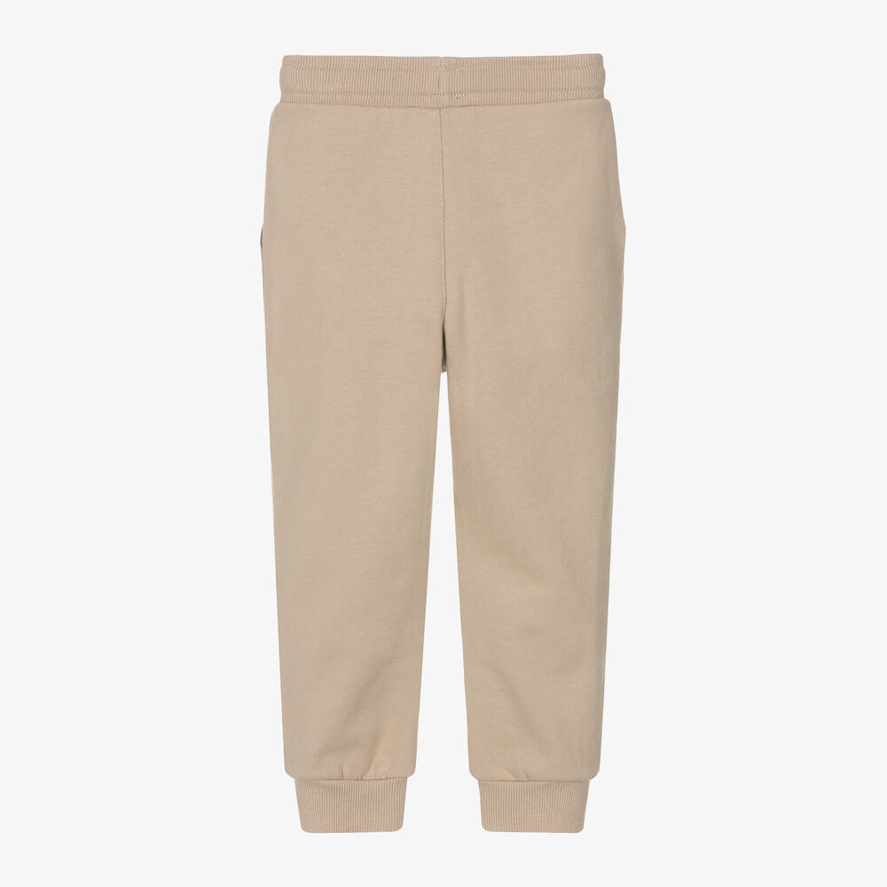 Timberland-Boys Beige Cotton Joggers | Childrensalon Outlet