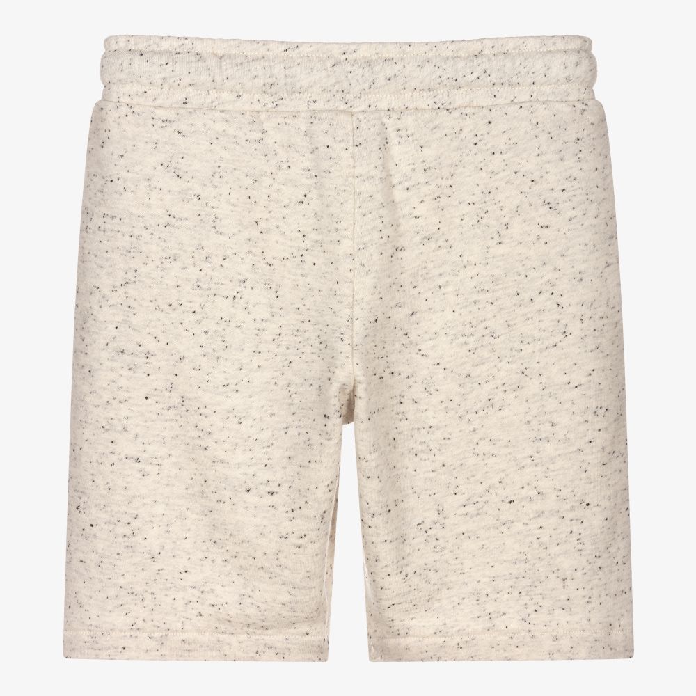 Timberland-Boys Beige Cotton Logo Shorts | Childrensalon Outlet