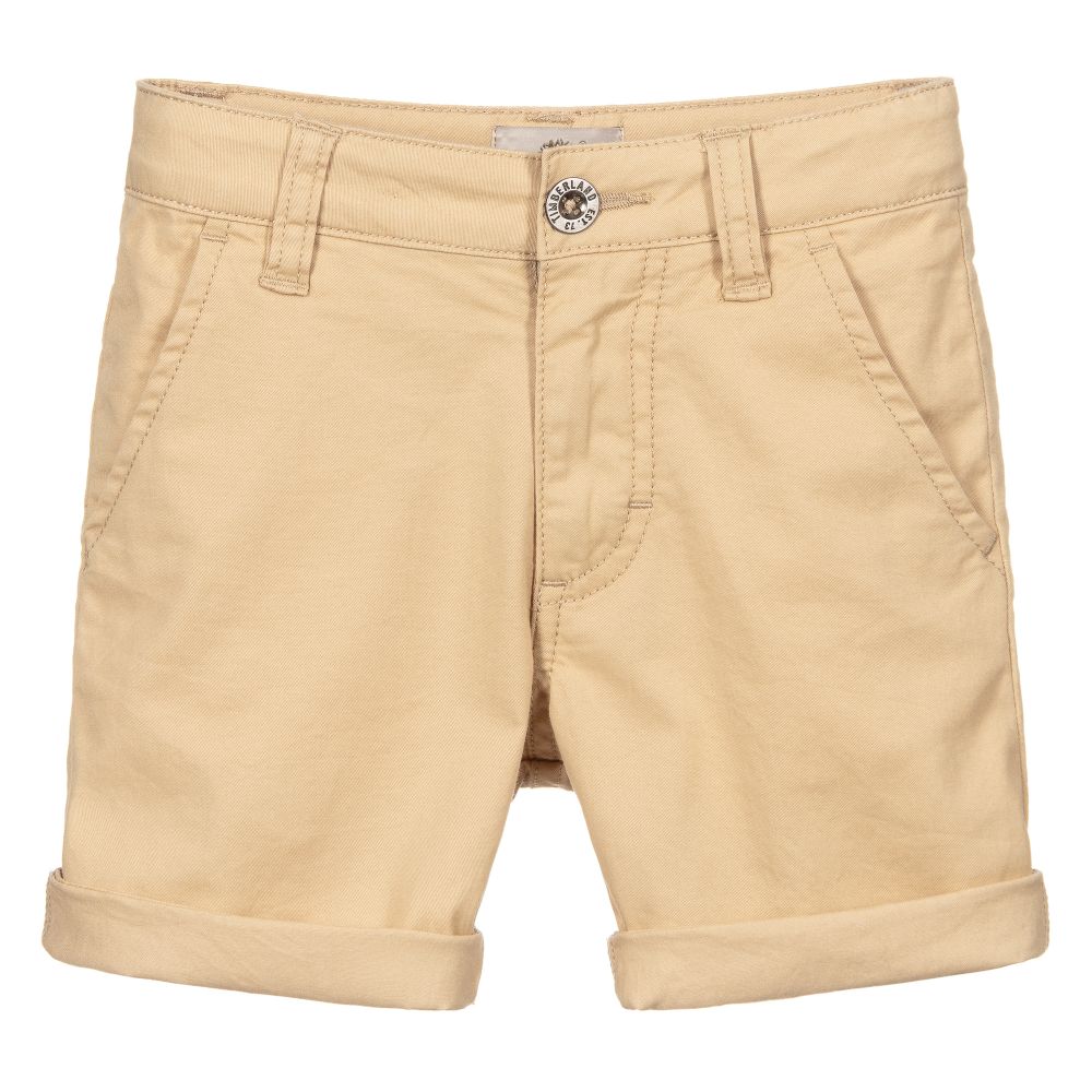 Pinchazo postura Suministro Timberland - Shorts beige de sarga para niño | Childrensalon Outlet