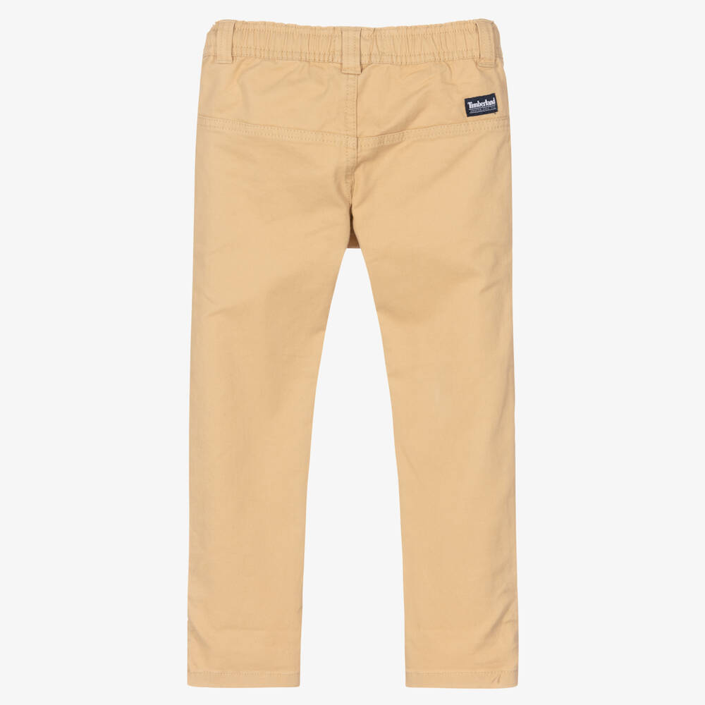 Timberland-Бежевые брюки из саржи для мальчиков | Childrensalon Outlet