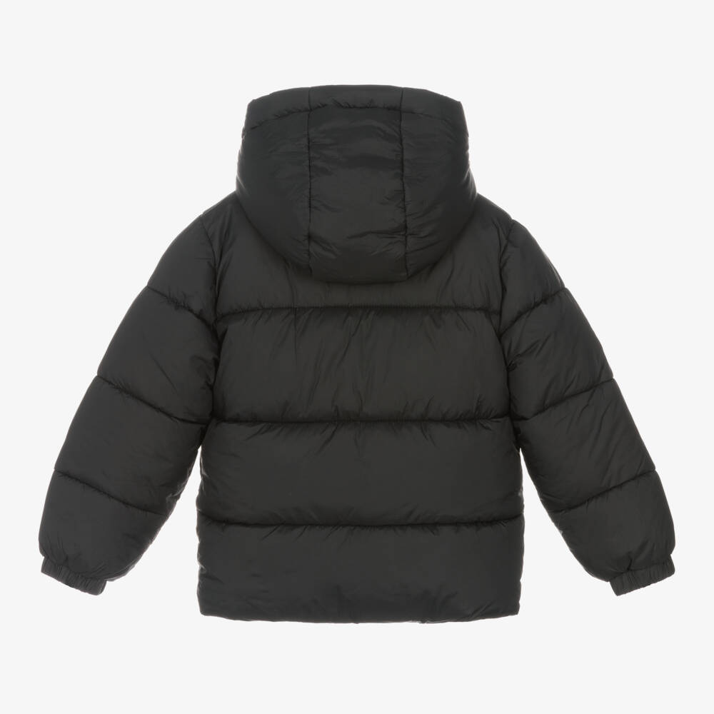 Timberland-Boys Black Hooded Puffer Jacket | Childrensalon Outlet