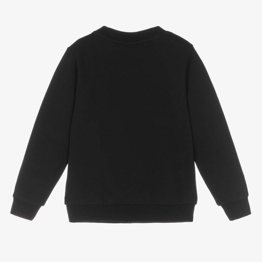 Boys plain black sweatshirt clearance