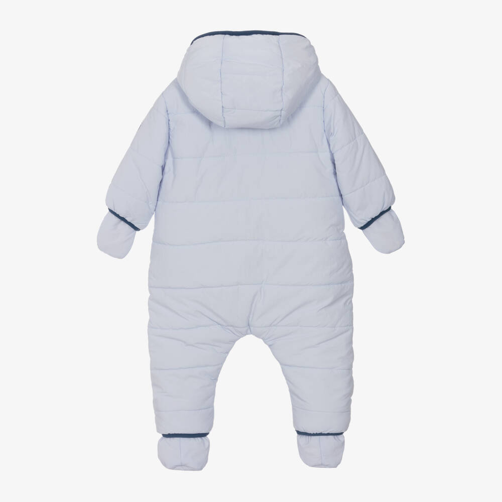 Timberland-Boys Blue Cozy Insulated Snowsuit | Childrensalon Outlet