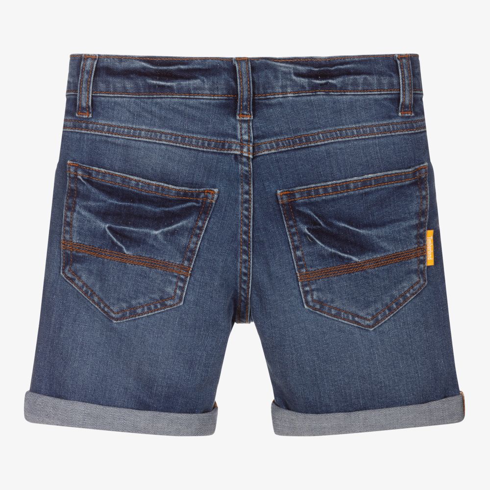 Timberland-Boys Blue Denim Shorts | Childrensalon Outlet