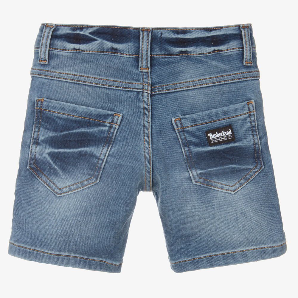 Timberland-Boys Blue Denim Shorts | Childrensalon Outlet