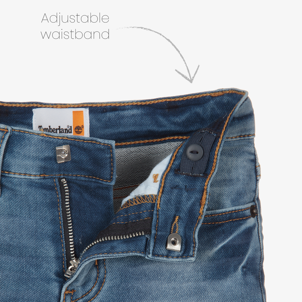 Timberland-Boys Blue Denim Shorts | Childrensalon Outlet