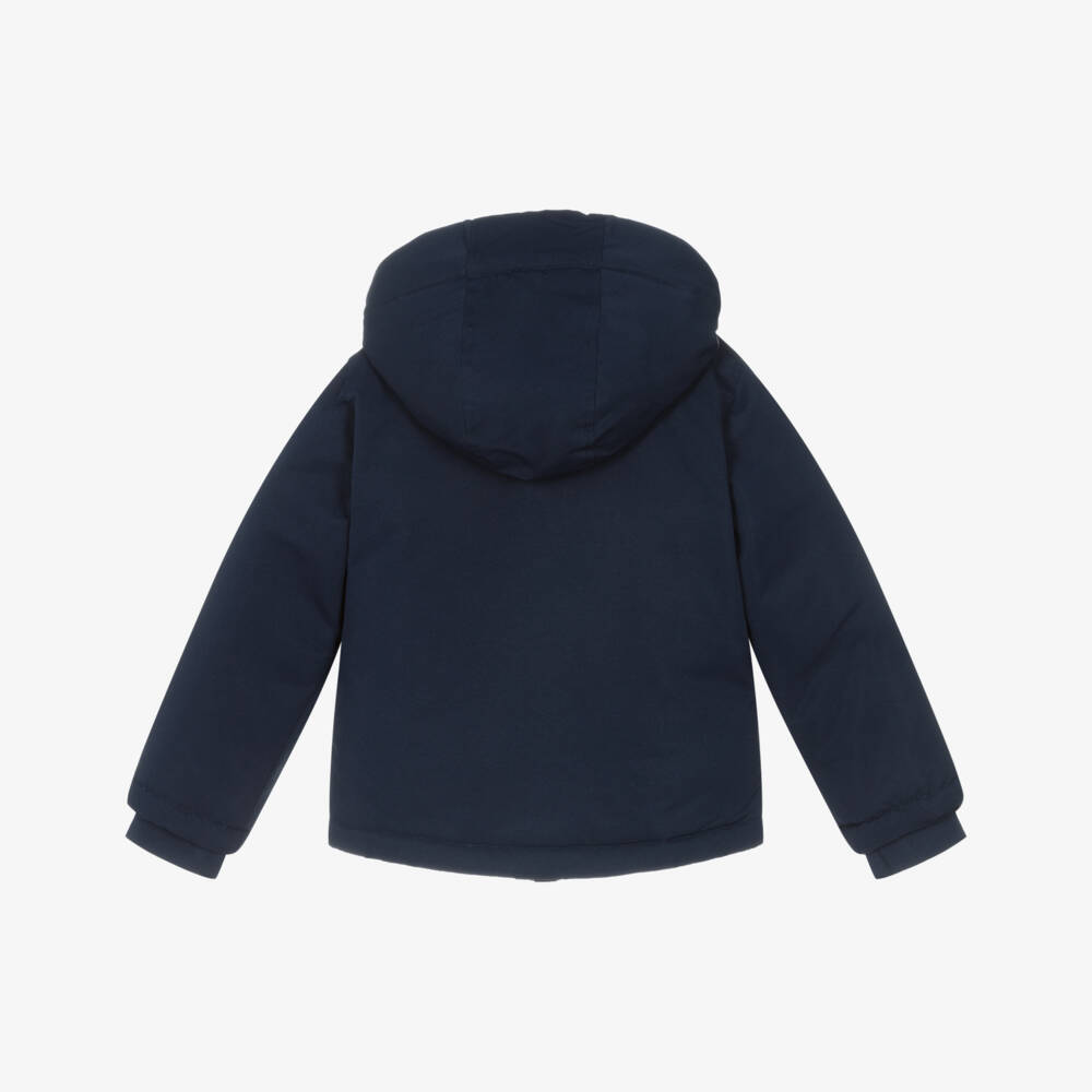 Timberland-Boys Blue Emblem Coat | Childrensalon Outlet