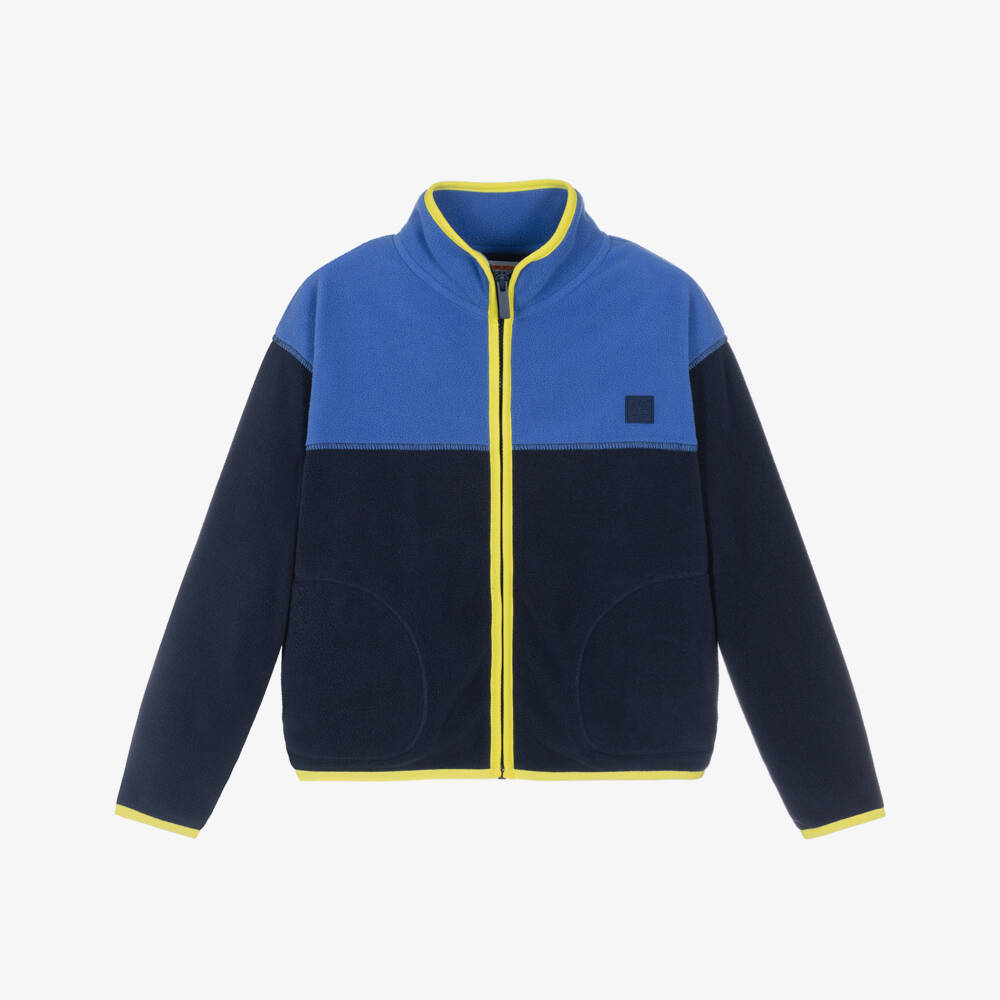 Timberland-Синий флисовый жакет на молнии для мальчиков | Childrensalon Outlet