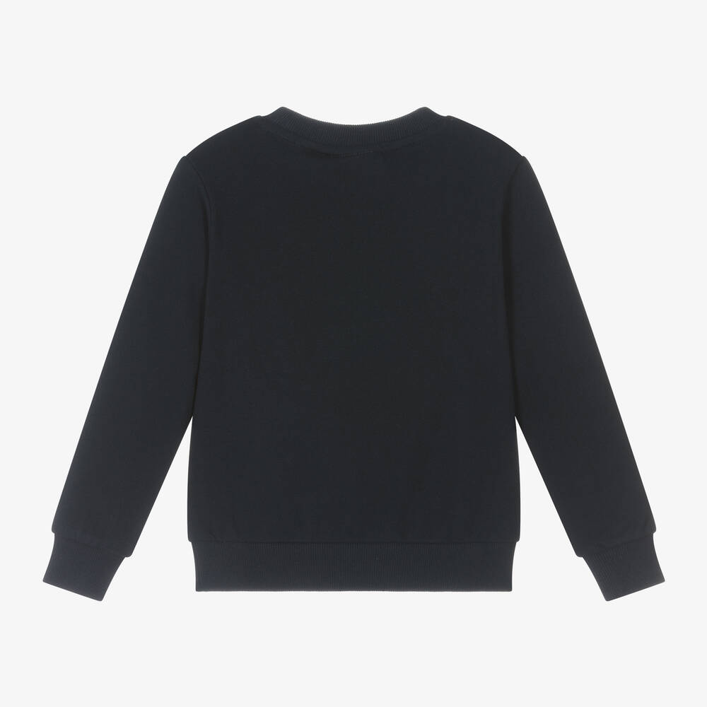 Timberland-Boys Blue Organic Cotton Sweatshirt | Childrensalon Outlet