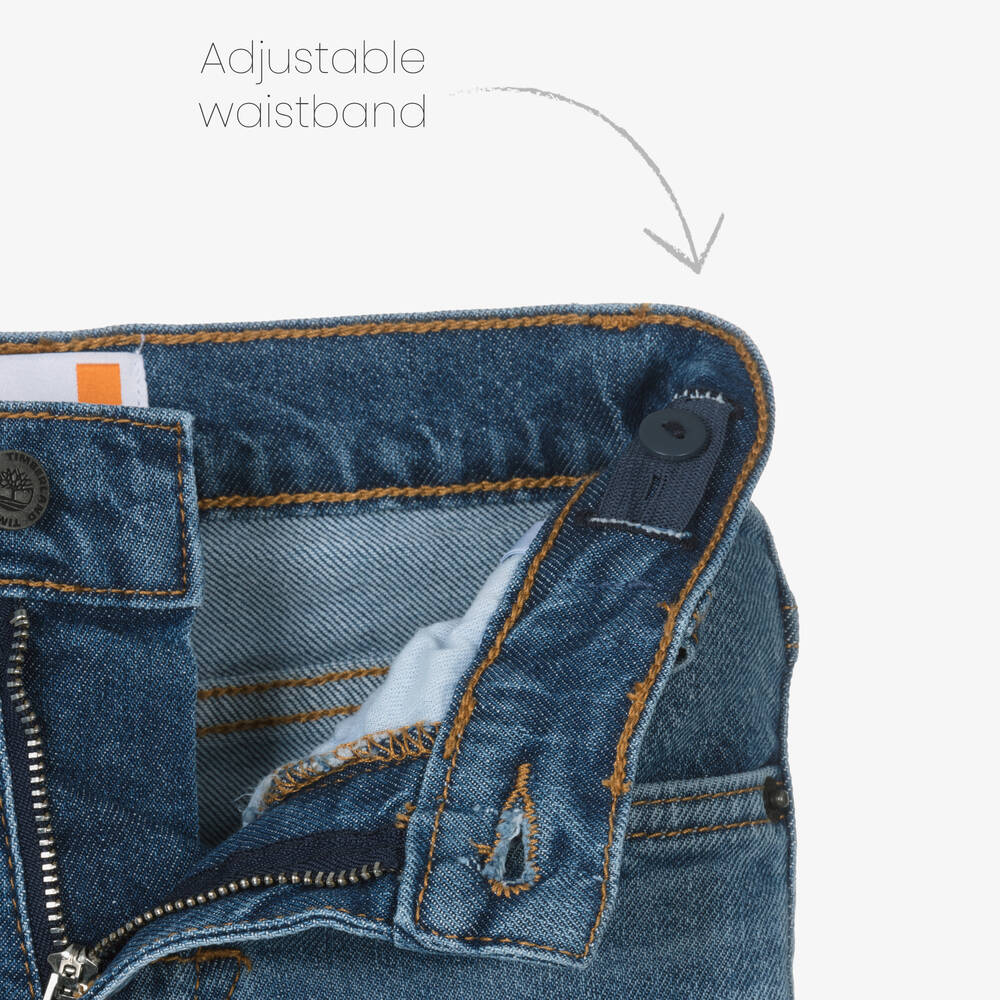 Timberland-Boys Blue Straight Leg Denim Jeans | Childrensalon Outlet