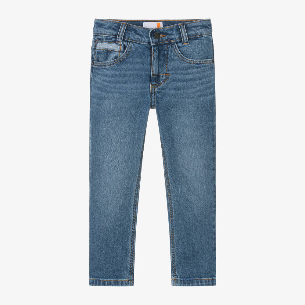 Timberland Boys Blue Straight Leg Denim Jeans Childrensalon Outlet