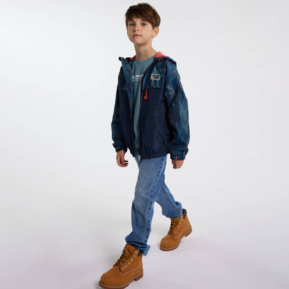 Timberland-Boys Blue Straight Leg Denim Jeans | Childrensalon Outlet