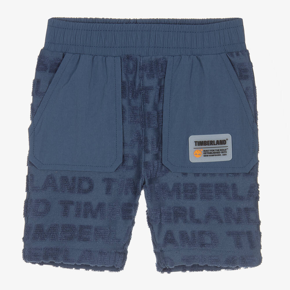 Boys Blue Towelling Jersey Shorts