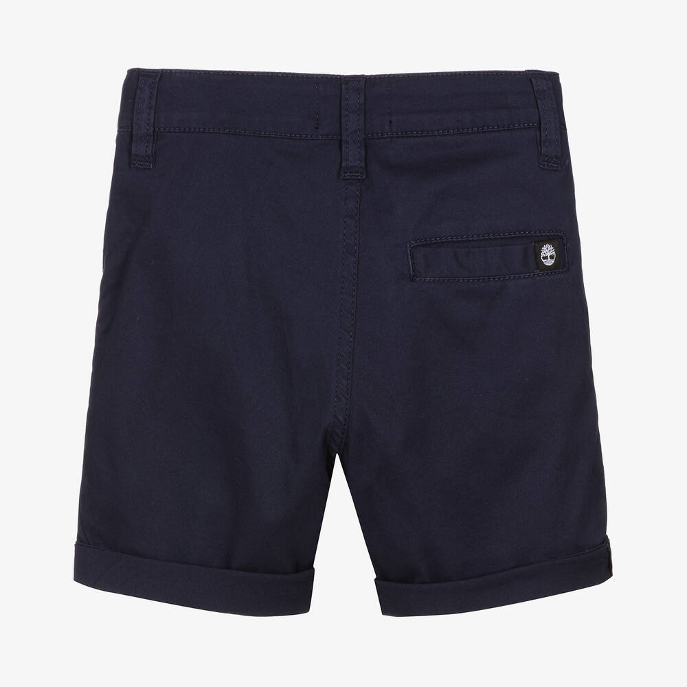 Timberland-Синие шорты чинос из саржи | Childrensalon Outlet