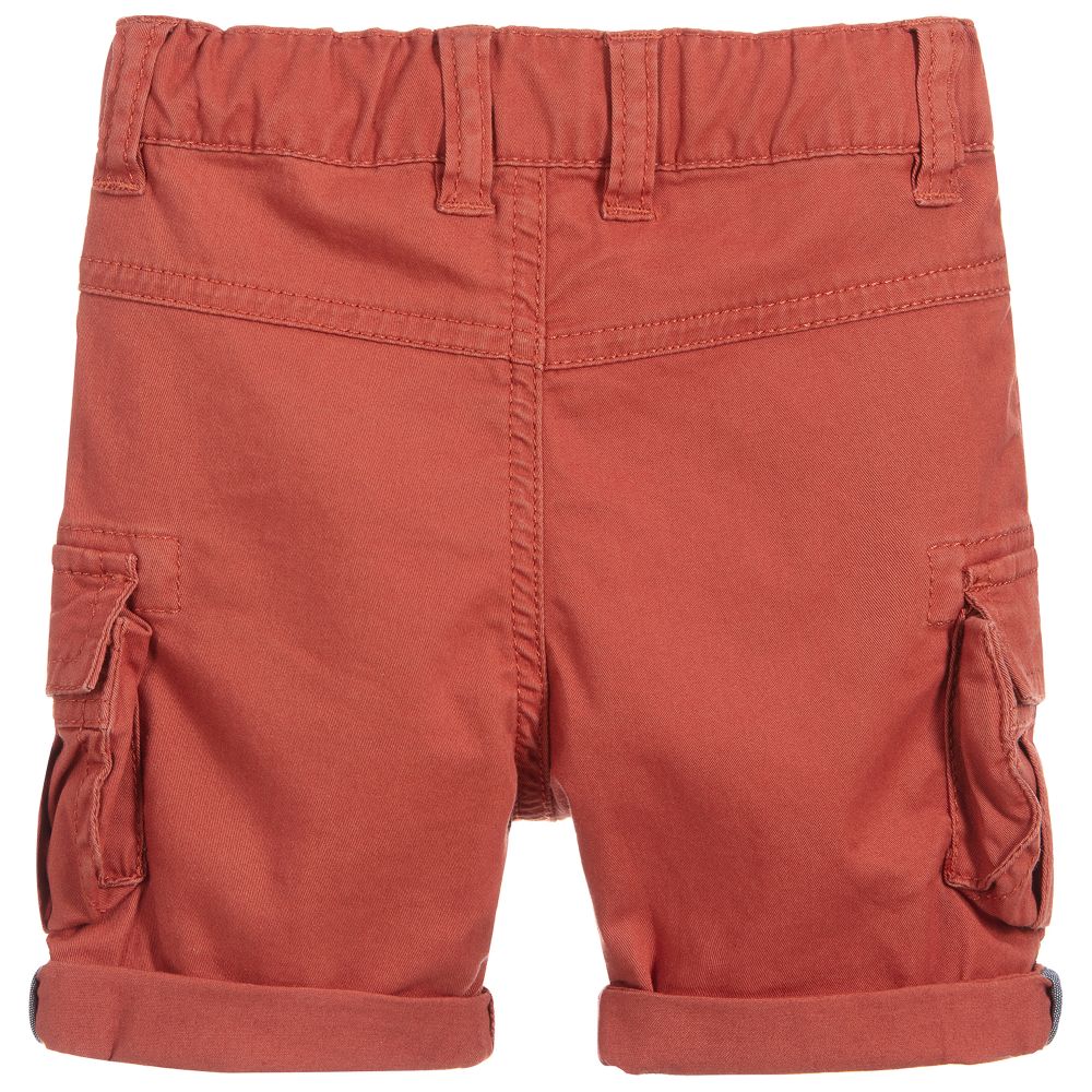 Timberland-شورت أطفال ولادي قطن لون أحمر | Childrensalon Outlet