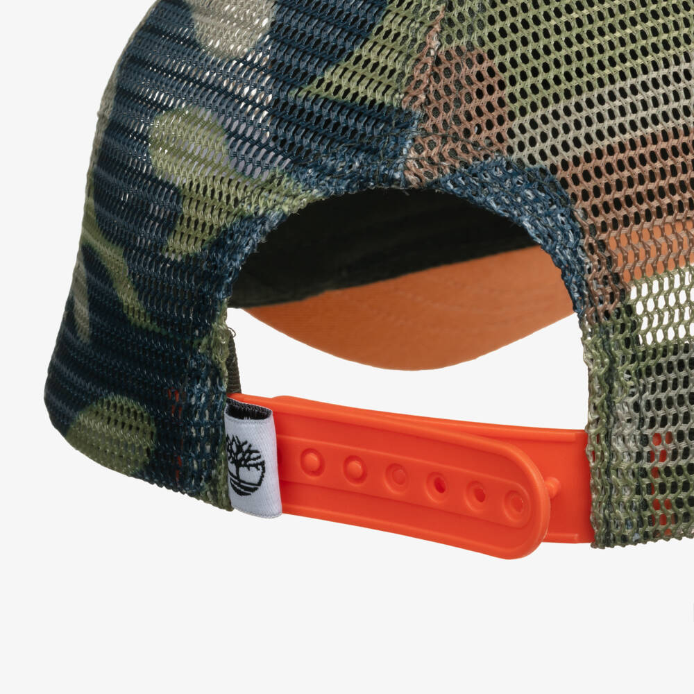 Timberland-Boys Camouflage Cotton Adventure Cap | Childrensalon Outlet