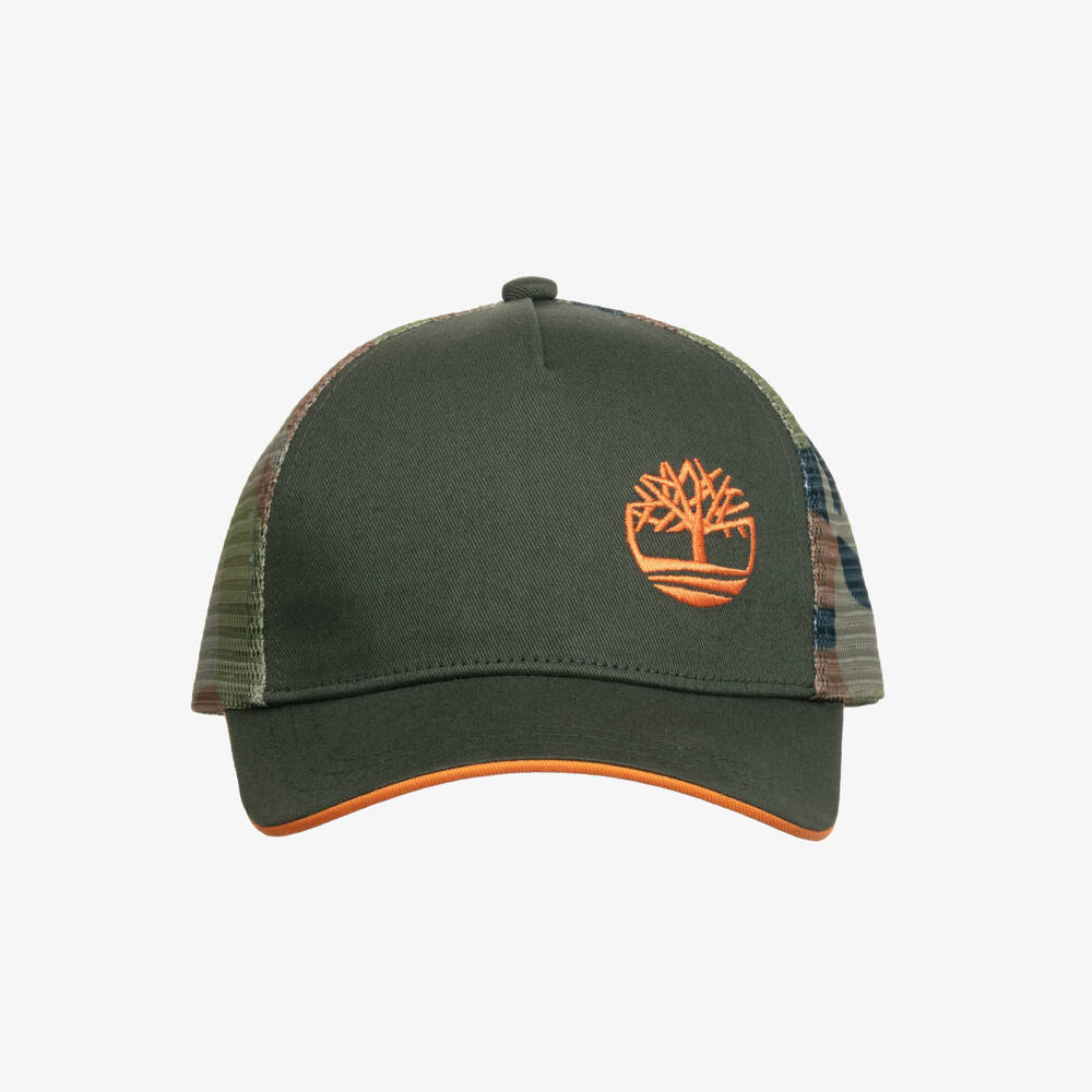 Timberland-Boys Camouflage Cotton Adventure Cap | Childrensalon Outlet