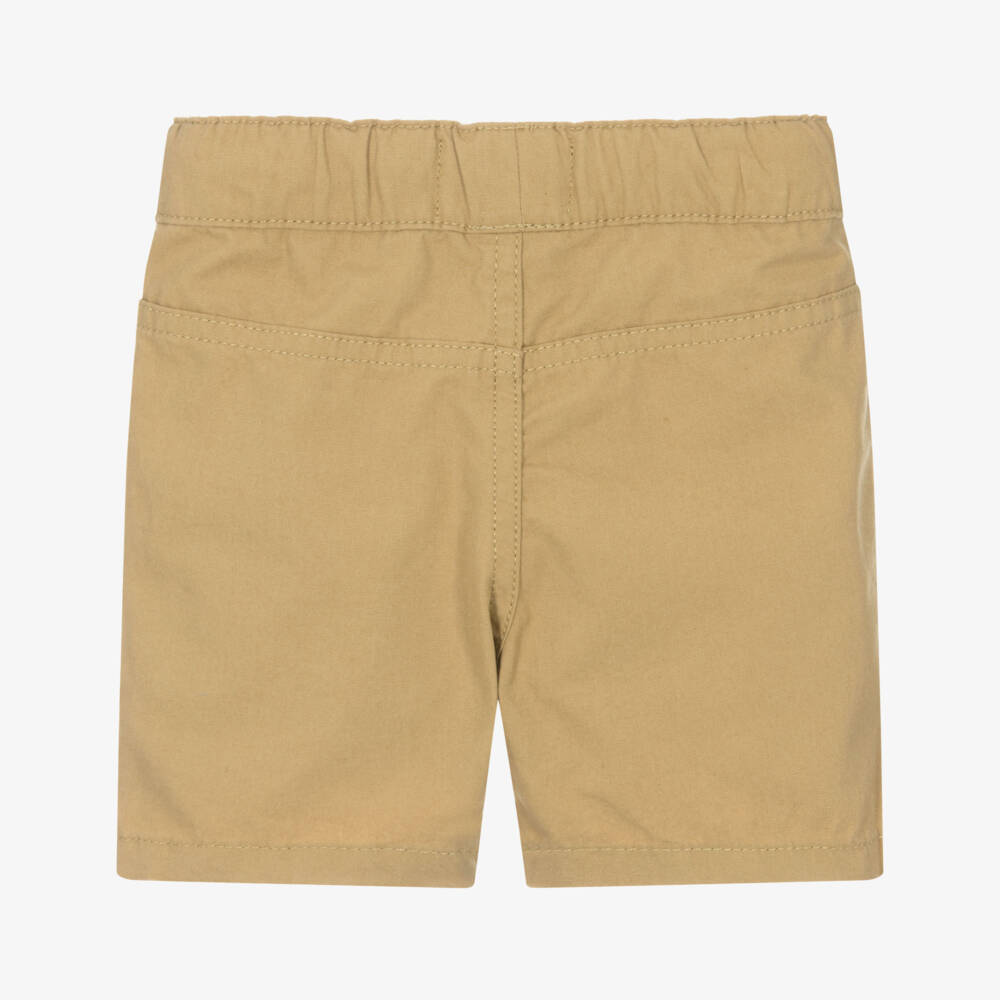 Timberland-Boys Classic Beige Cargo Shorts | Childrensalon Outlet