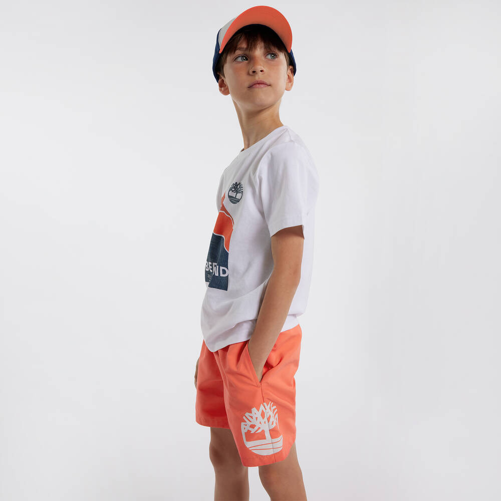 Boys timberland shorts clearance
