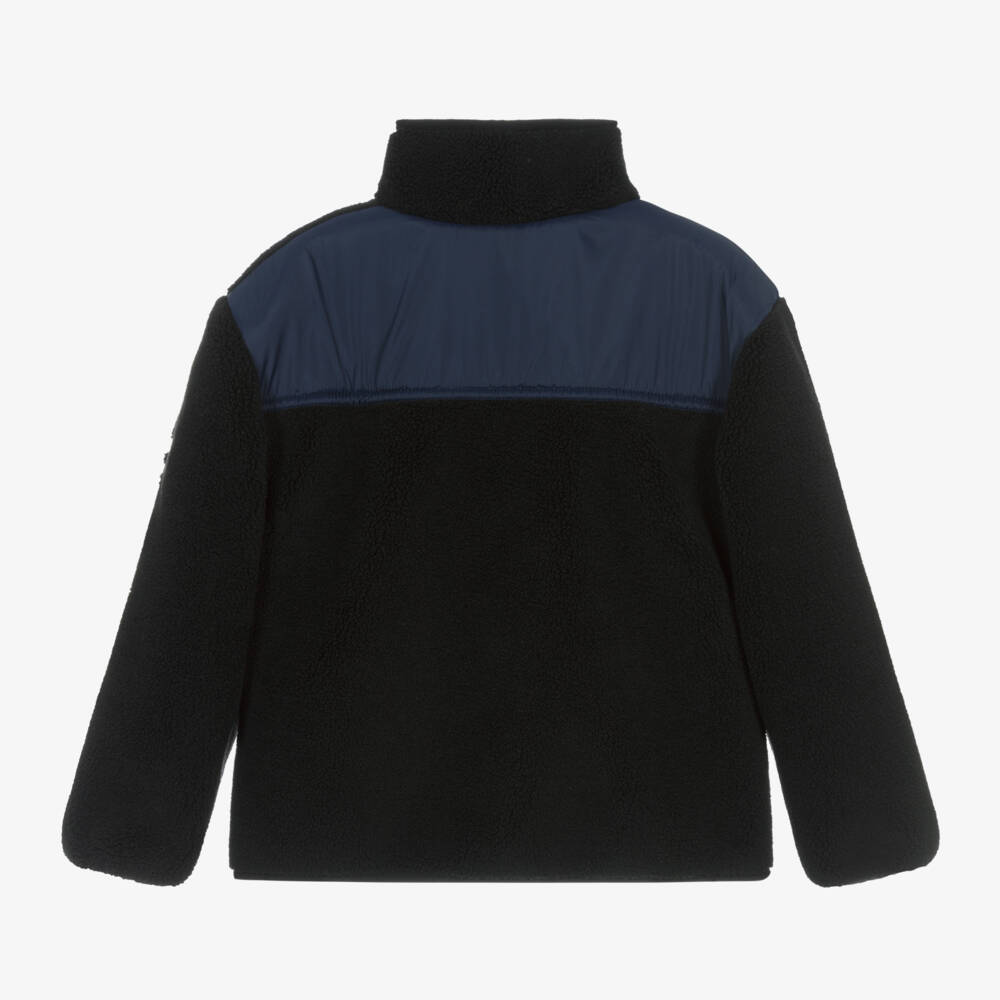 Timberland-Boys Cosy Black Fleece Jacket | Childrensalon Outlet