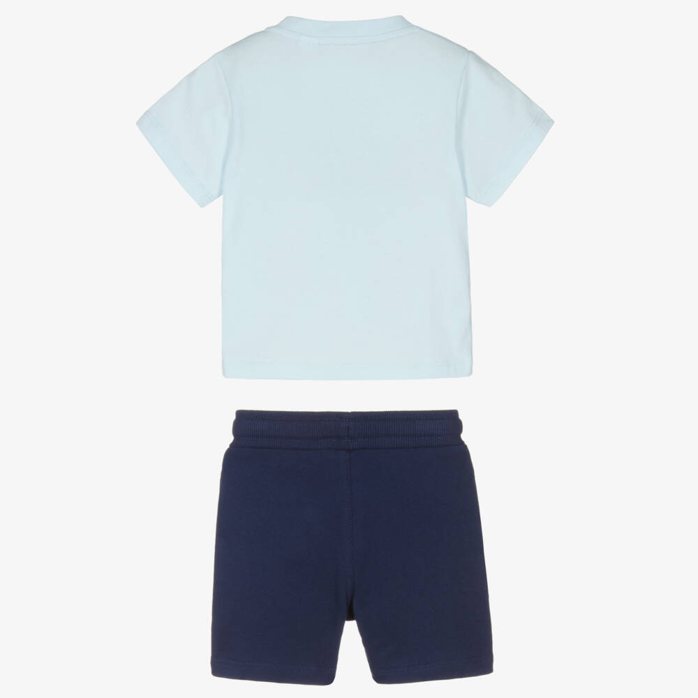 Timberland-Boys Cotton Jersey Blue Ensemble | Childrensalon Outlet