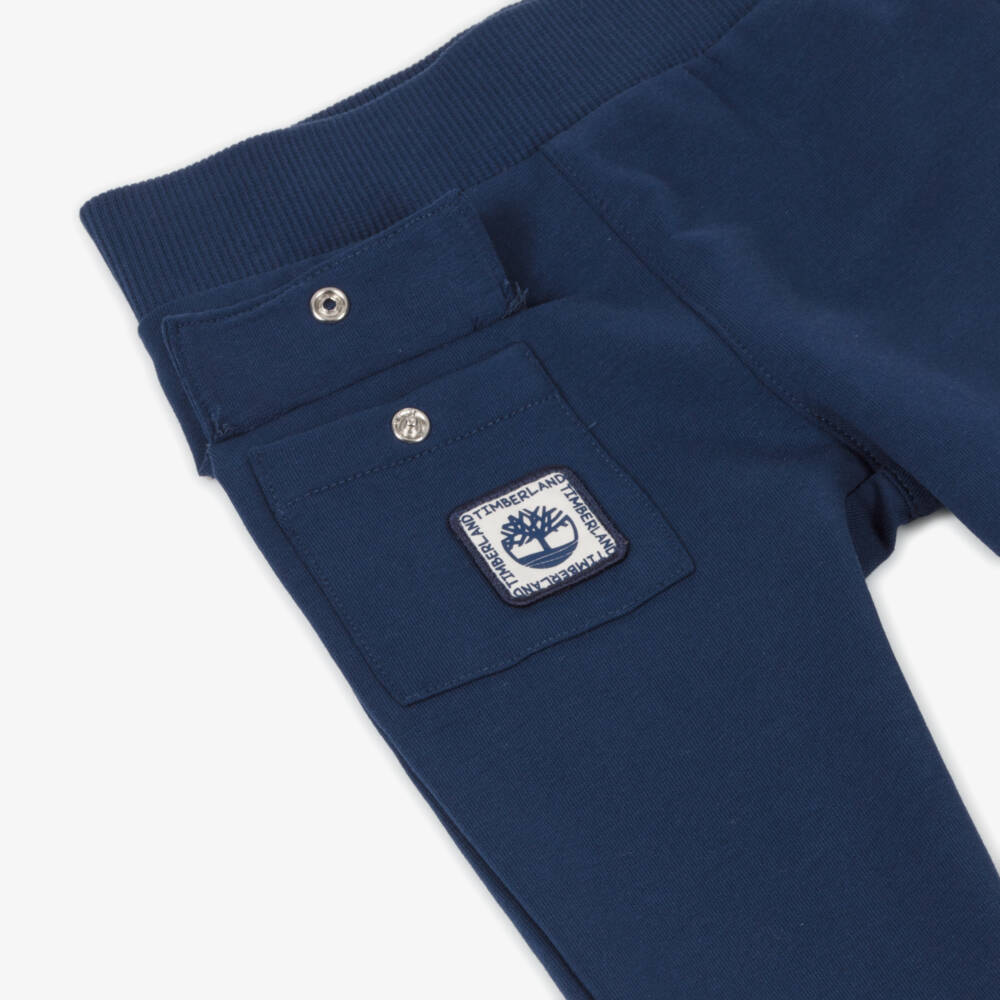 Timberland-Boys Cozy Blue Patch Joggers | Childrensalon Outlet