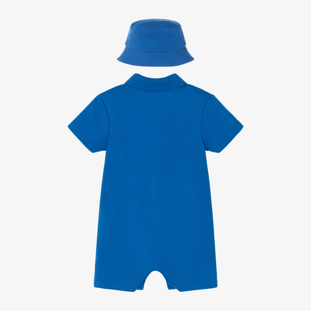 Timberland-Boys Cozy Blue Romper Ensemble | Childrensalon Outlet