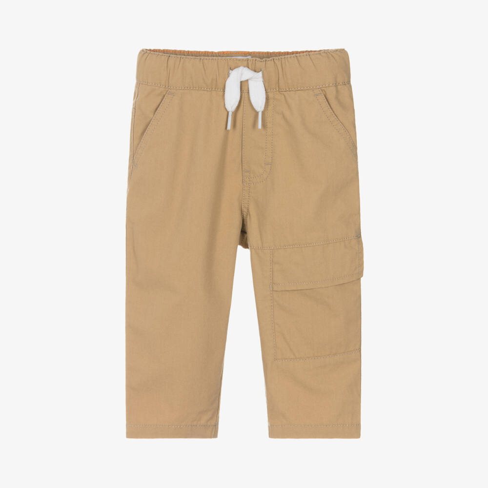 Timberland-Уютные брюки из холста цвета хаки для мальчиков | Childrensalon Outlet