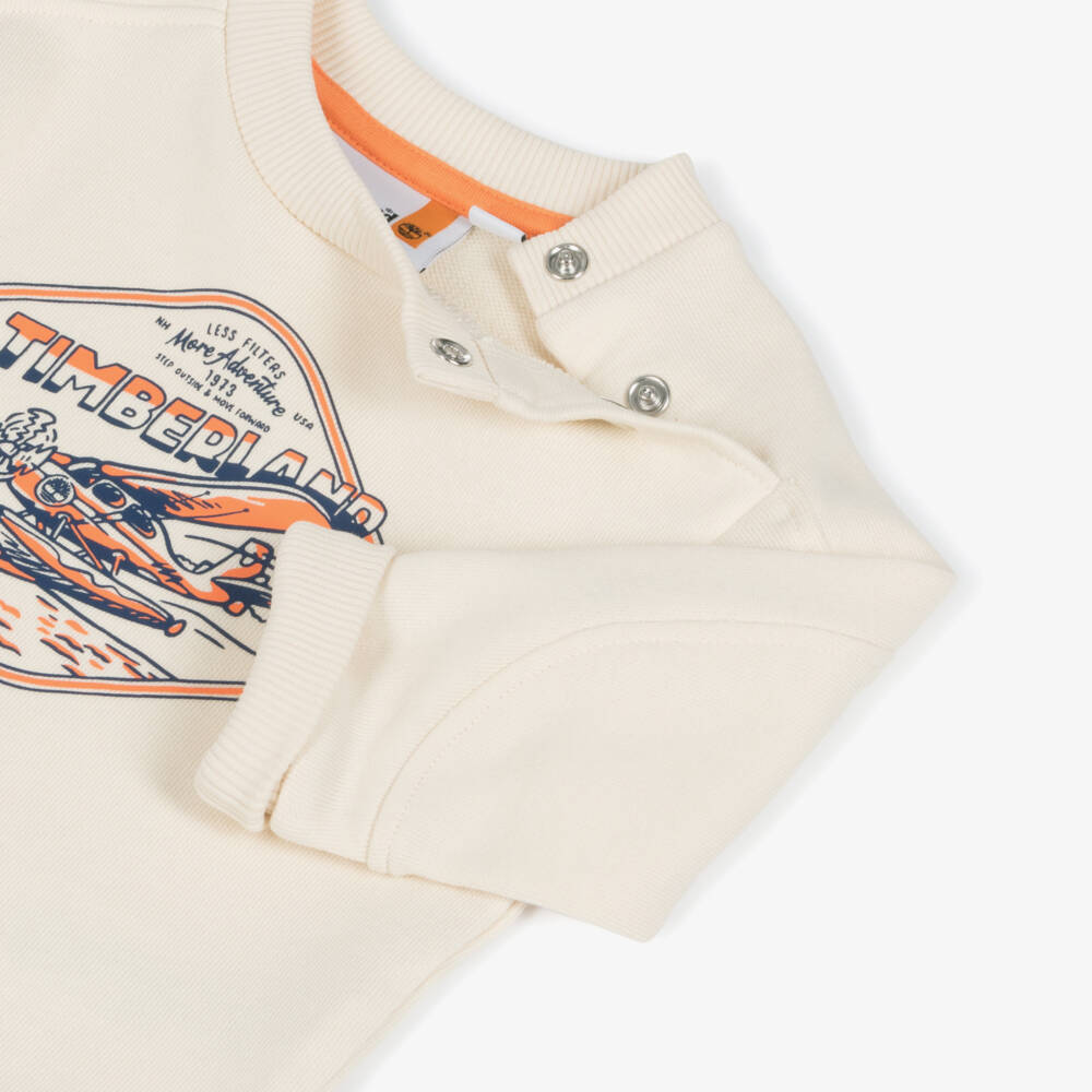 Timberland-Boys Creamy Cotton Aviation Pullover | Childrensalon Outlet