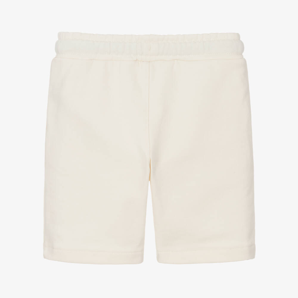 Timberland-Boys Creamy Organic Cotton Shorts | Childrensalon Outlet