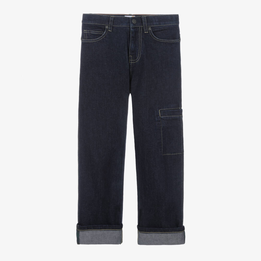 Timberland-بنطلون جينز أزرق داكن للأولاد بقصة مريحة | Childrensalon Outlet