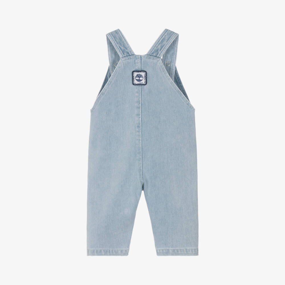 Timberland-Boys Denim Blue Playtime Overalls | Childrensalon Outlet