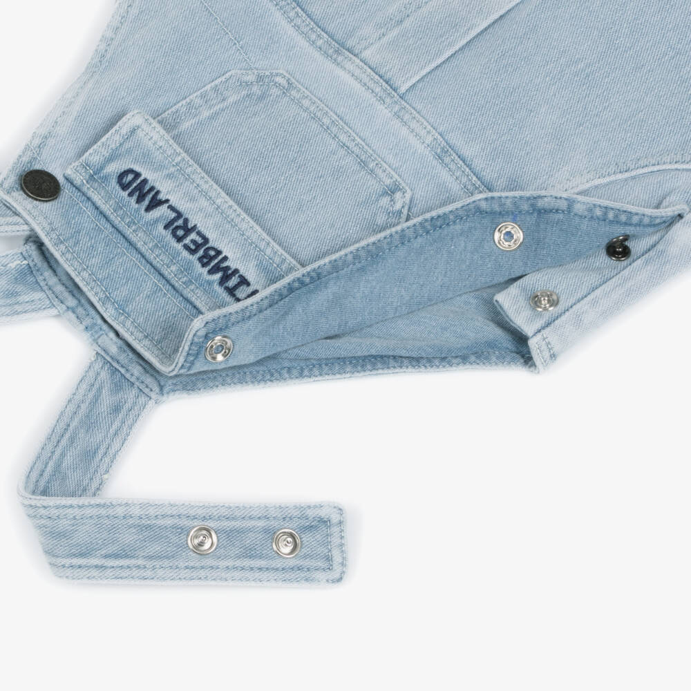 Timberland-Boys Denim Blue Playtime Overalls | Childrensalon Outlet