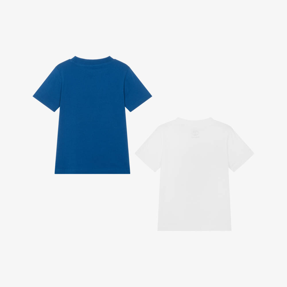 Timberland-Boys Dual Tone Cotton Tee Duo | Childrensalon Outlet