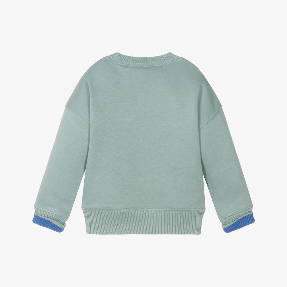 Timberland-Boys Green Bear Graphic Sweatshirt | Childrensalon Outlet