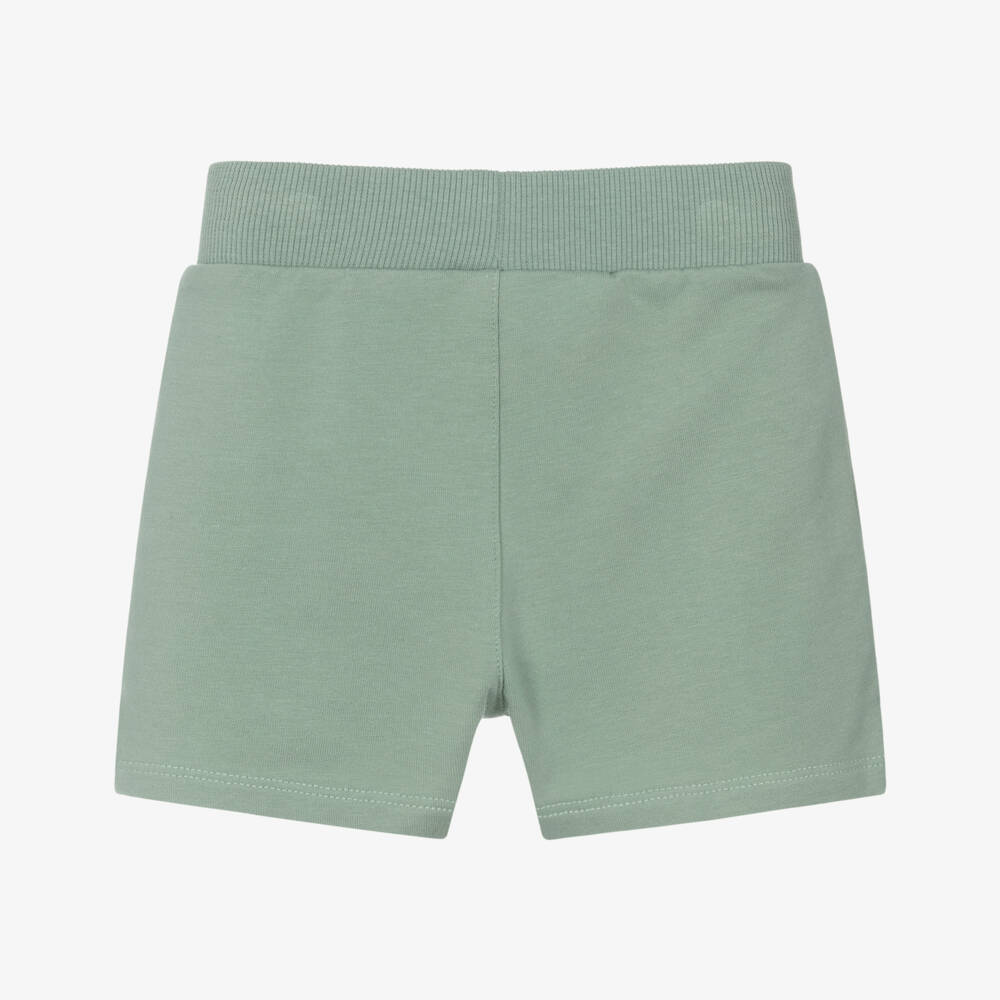 Timberland-Boys Green Cotton Comfort Shorts | Childrensalon Outlet